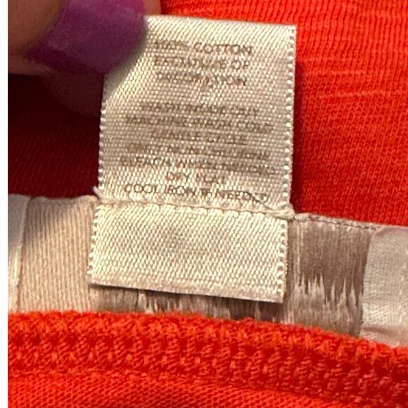 Loft orange long sleeve ruffle blouse size XSP - Picture 4 of 9